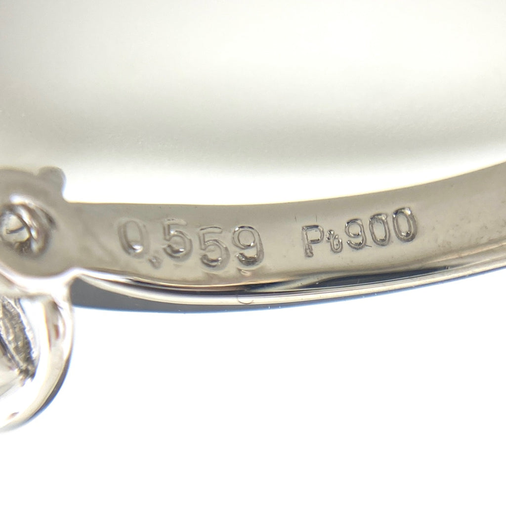 ルビー デザインリング プラチナ 指輪 メレダイヤ リング 11号 Pt900 ルビー ダイヤモンド レディース 【中古】nbjwl