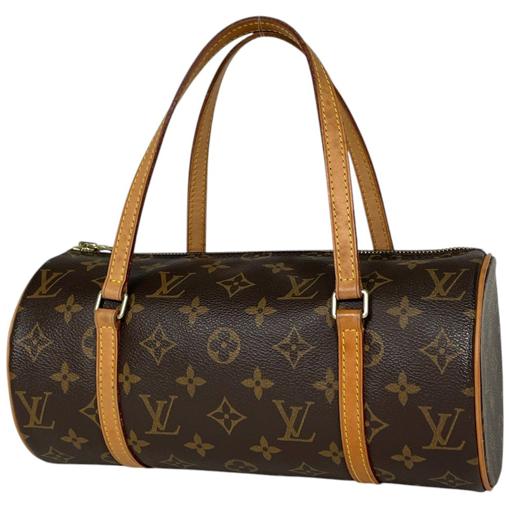 ルイ・ヴィトン パピヨン 26 バレルバッグ 筒型 旧型 ハンドバッグ モノグラム ブラウン M51386 レディース 【中古】brbag