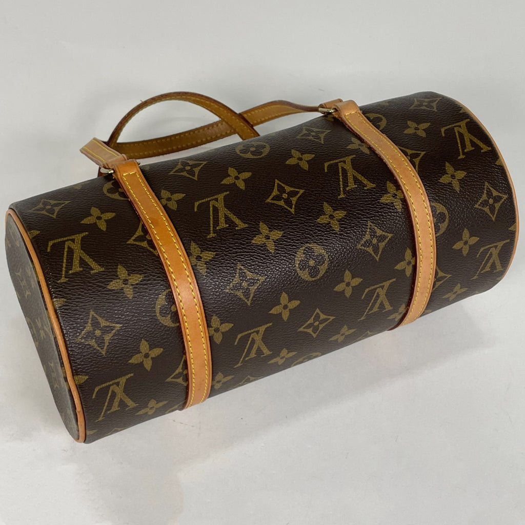 ルイ・ヴィトン パピヨン 26 バレルバッグ 筒型 旧型 ハンドバッグ モノグラム ブラウン M51386 レディース 【中古】brbag