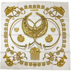 エルメス カレ90 LES CAVALIERS D'OR スカーフ シルク レディース ブランドバッグ・小物 【中古】brbag