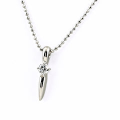 ダイヤモンド デザインネックレス プラチナ ペンダント ネックレス Pt900 Pt850 ダイヤモンド レディース ノンブランドジュエリー 【中古】nbjwl