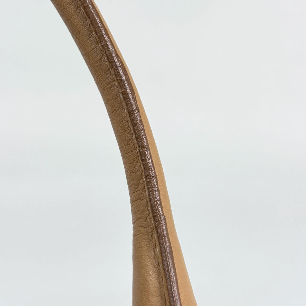 プラダ ロゴプレート ハンドバッグ ショルダーバッグ ハンドバッグ レザー ベージュ レディース ブランドバッグ・小物 【中古】brbag