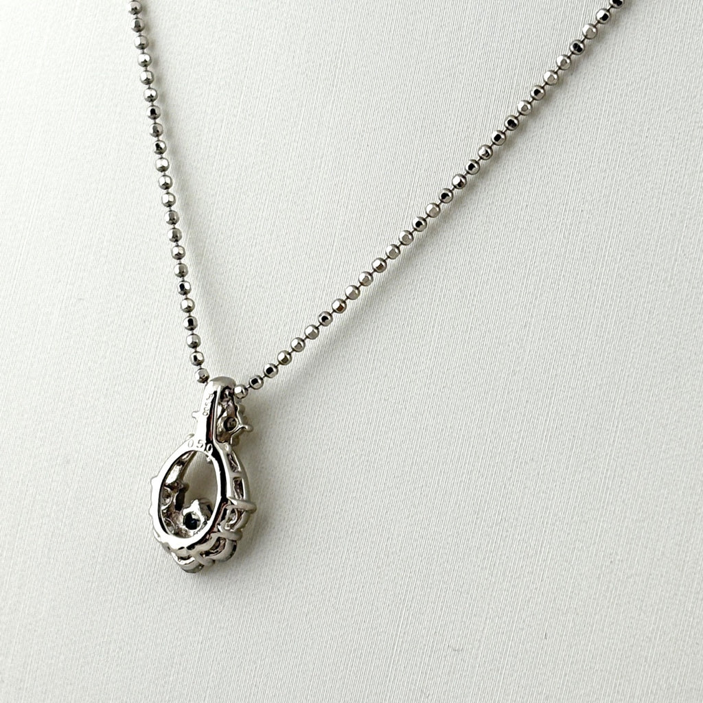 メレダイヤ デザインネックレス プラチナ ペンダント トリートメントダイヤモンド ネックレス Pt900 Pt850 ダイヤモンド レディース 【中古】nbjwl