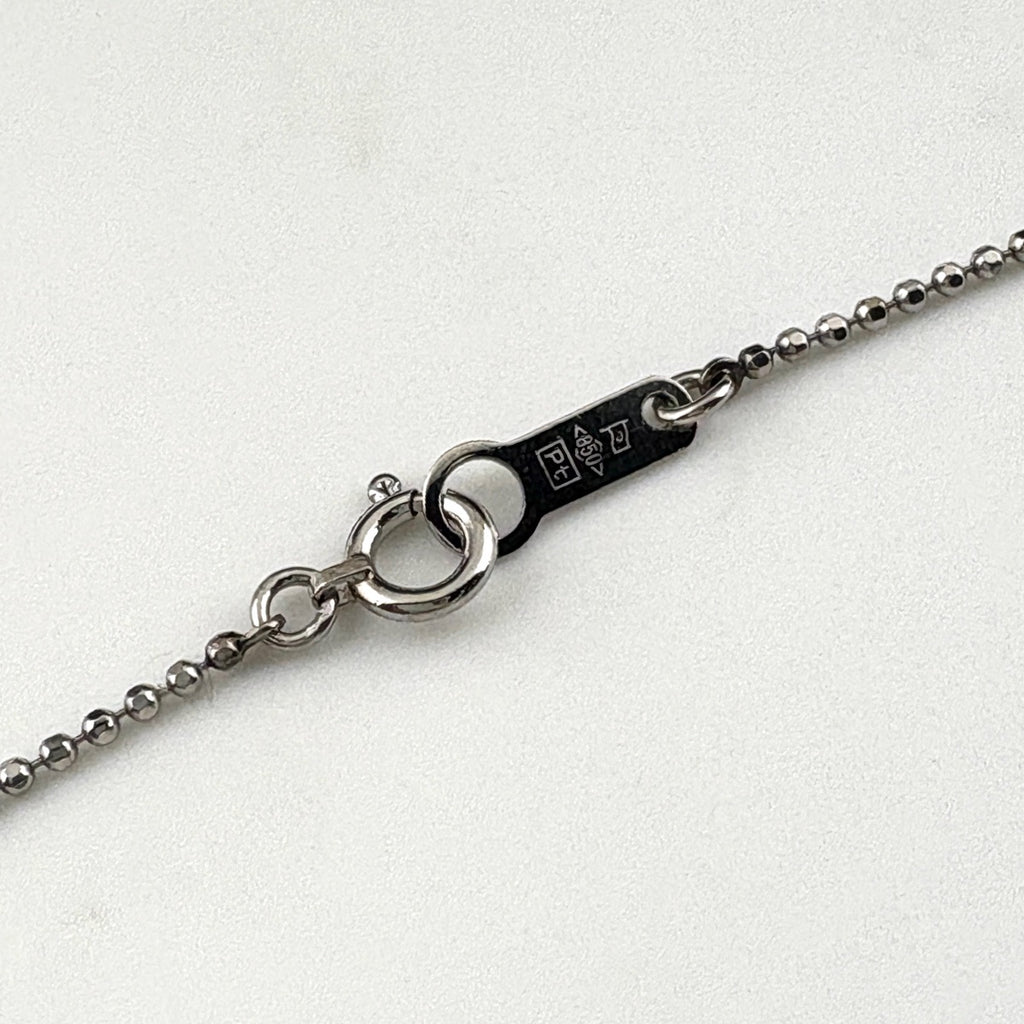 メレダイヤ デザインネックレス プラチナ ペンダント トリートメントダイヤモンド ネックレス Pt900 Pt850 ダイヤモンド レディース 【中古】nbjwl