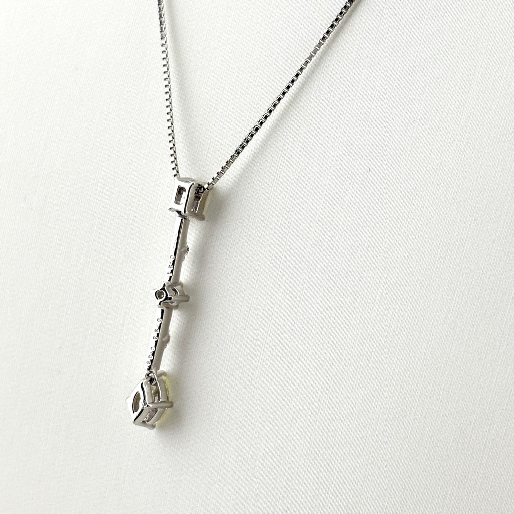 メレダイヤ デザインネックレス プラチナ ペンダント ネックレス Pt900 Pt850 ダイヤモンド レディース 【中古】nbjwl