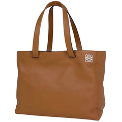ロエベ イーストウエスト ショッパー トートバッグ アナグラム トートバッグ レザー ブラウン レディース ブランドバッグ・小物 【中古】brbag