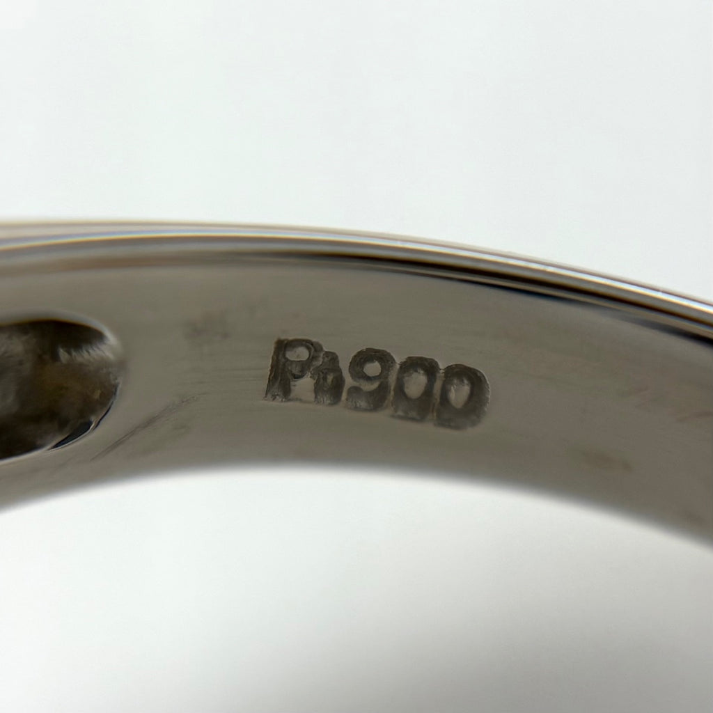 オパール デザインリング プラチナ 指輪 メレダイヤ リング 11.5号 Pt900 オパール ダイヤモンド レディース 【中古】nbjwl