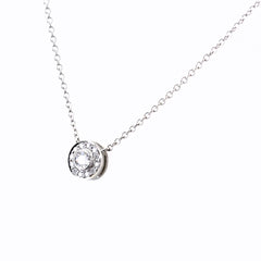 ティファニー サークレット ネックレス ネックレス Pt950 ダイヤモンド レディース ブランドジュエリー 【中古】brjwl