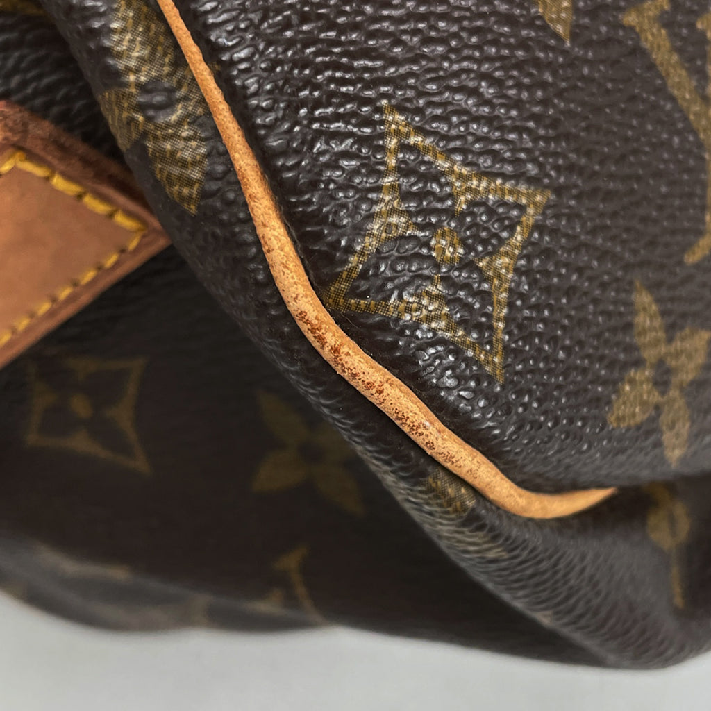 ルイ・ヴィトン ソミュール 35 斜め掛け ショルダーバッグ モノグラム ブラウン M42254 レディース 【中古】brbag