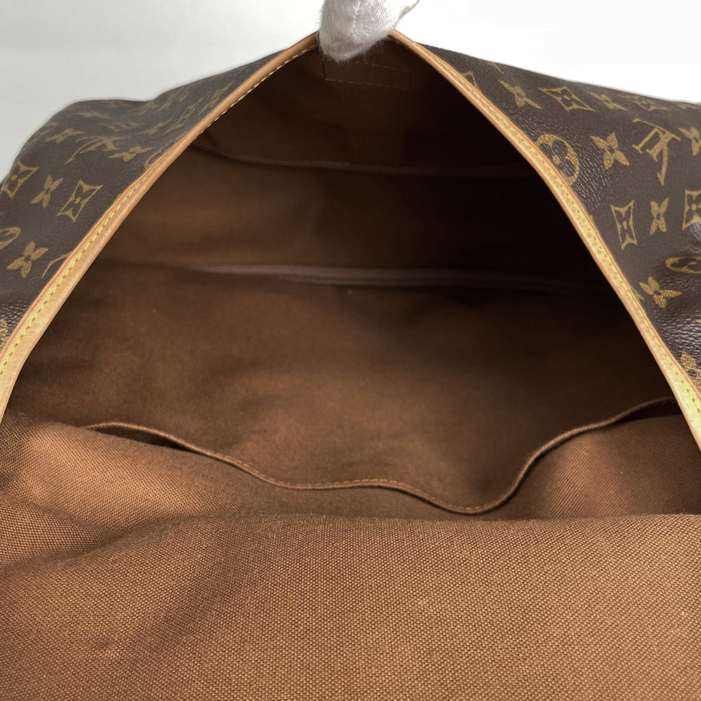 ルイ・ヴィトン ソミュール 35 斜め掛け ショルダーバッグ モノグラム ブラウン M42254 レディース 【中古】brbag