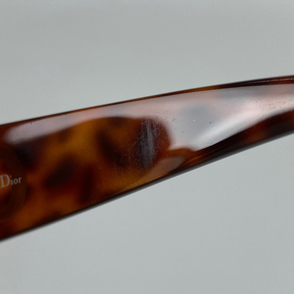 クリスチャンディオール ロゴ サングラス CD アイウェア デミ柄 サングラス プラスチック ブラウン 2975A レディース 【中古】brbag