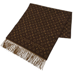 ルイ・ヴィトン エシャルプ ゲーム オン モノグラム ハート クルーズ マフラー カシミヤ マロン レディース 【中古】brbag