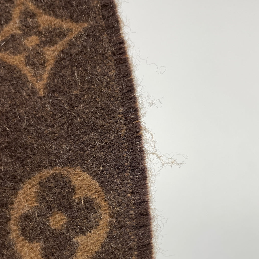 ルイ・ヴィトン エシャルプ ゲーム オン モノグラム ハート クルーズ マフラー カシミヤ マロン レディース 【中古】brbag