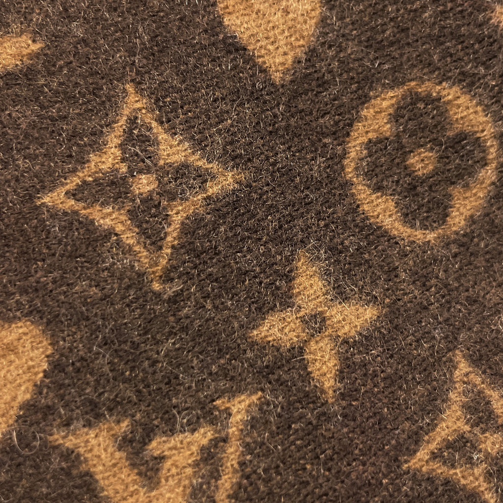 ルイ・ヴィトン エシャルプ ゲーム オン モノグラム ハート クルーズ マフラー カシミヤ マロン レディース 【中古】brbag