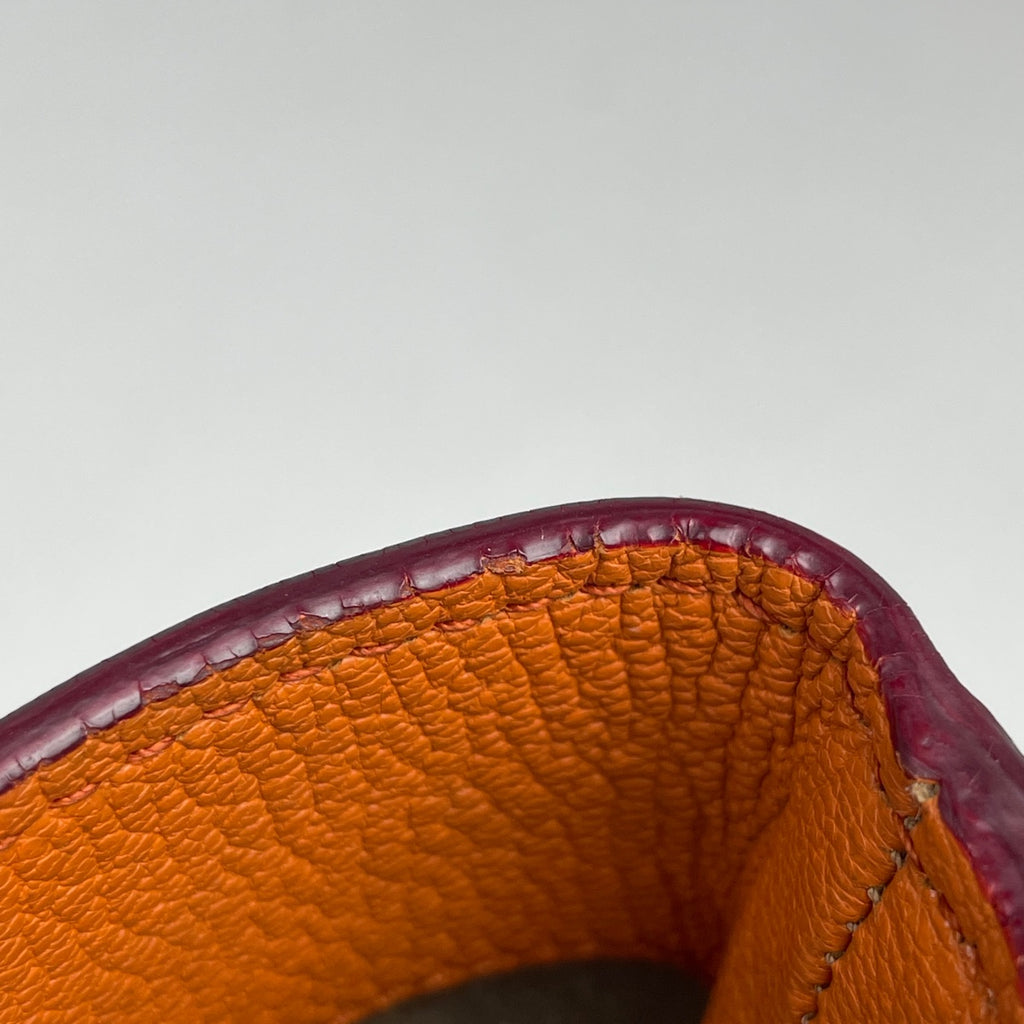 ミュウ ミュウ ロゴ ハンドバッグ 2WAY ショルダーバッグ ハンドバッグ レザー オレンジ レディース 【中古】brbag