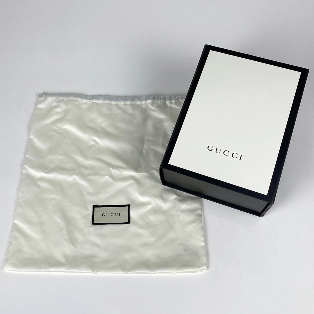 グッチ GGマーモント チェーン ショルダーバッグ ラウンド ミニ ショルダーバッグ レザー ネイビー 550154 レディース 【中古】brbag