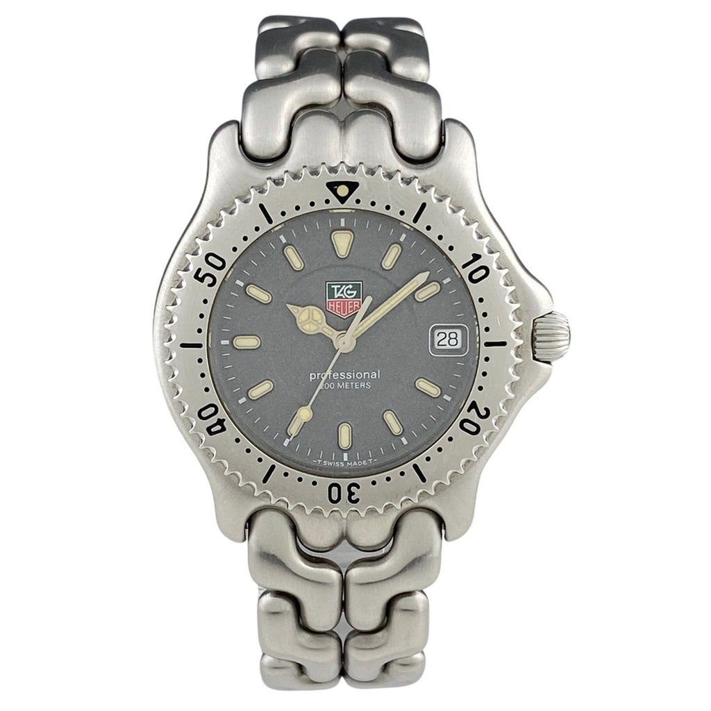 タグホイヤー プロフェッショナル 200 WG1113-K0 腕時計 SS クォーツ グレー メンズ 【中古】wtcbb