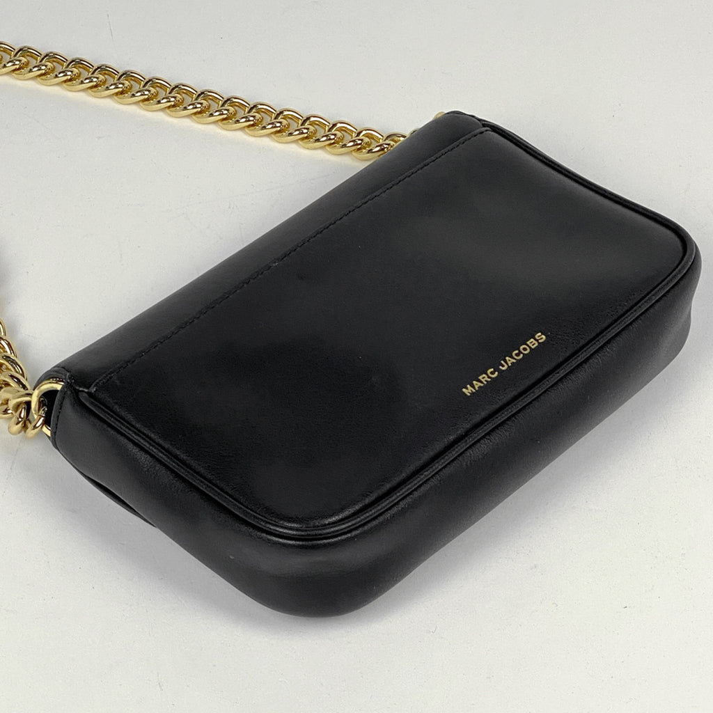 マークジェイコブス ジェイマーク チェーン ショルダーバッグ 肩掛け ショルダーバッグ レザー ブラック レディース 【中古】brbag
