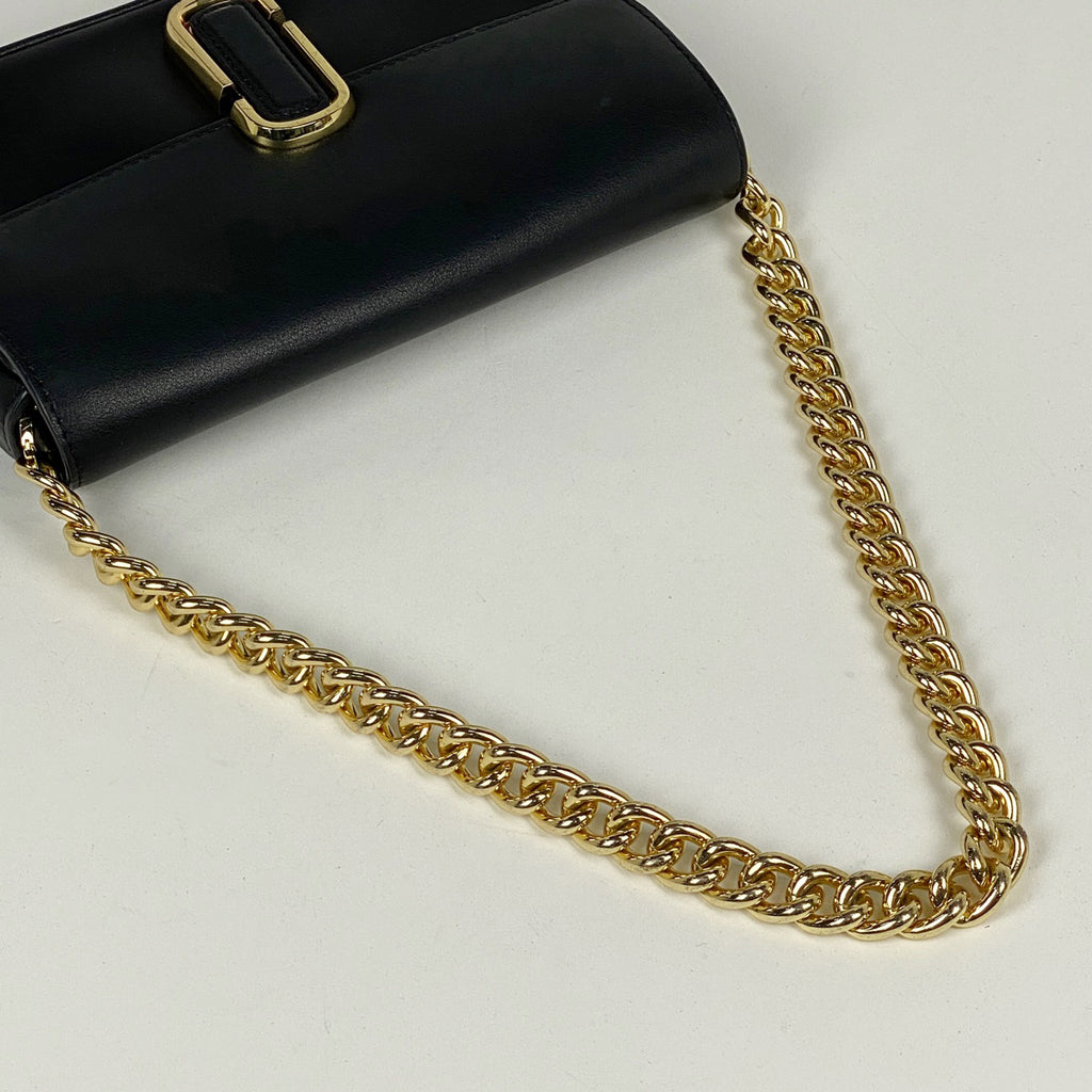 マークジェイコブス ジェイマーク チェーン ショルダーバッグ 肩掛け ショルダーバッグ レザー ブラック レディース 【中古】brbag