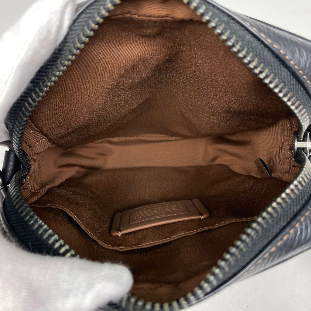 コーチ シグネチャー ショルダーバッグ ロゴ 斜め掛け ショルダーバッグ コーティングキャンバス ブラウン CC090 レディース 【中古】brbag