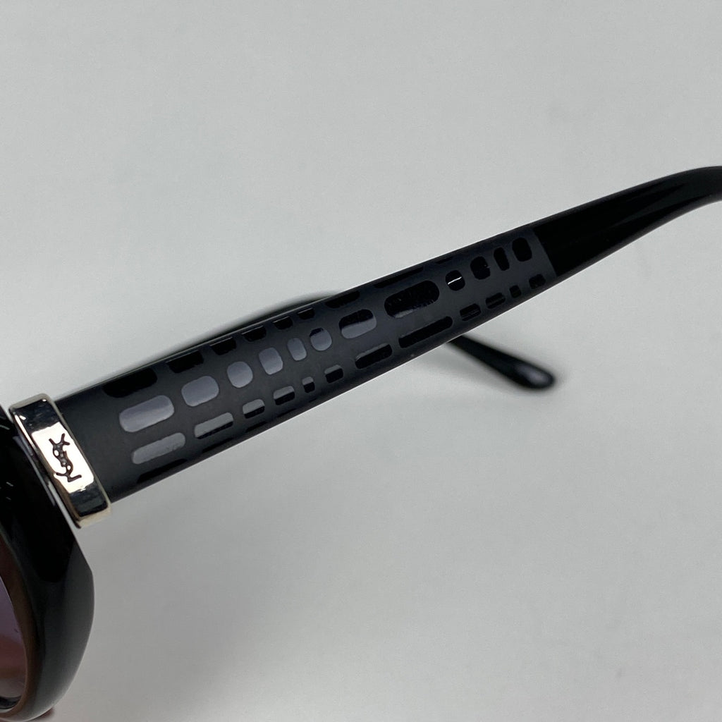 イヴ・サンローラン ロゴ サングラス アイウェア サングラス プラスチック ブラック レディース 【中古】brbag