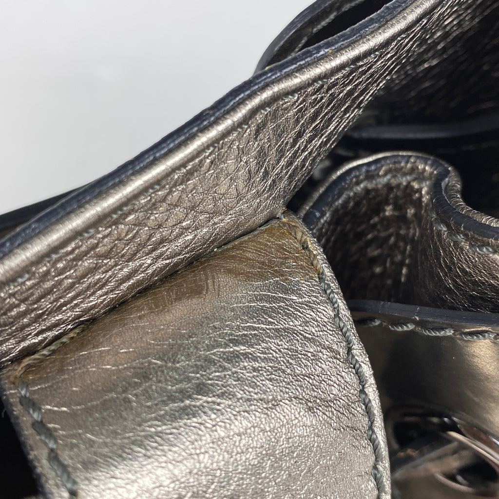 バーバリー チェック柄 ショルダーバッグ ワンショルダー 巾着型 ショルダーバッグ レザー ベージュ レディース 【中古】brbag