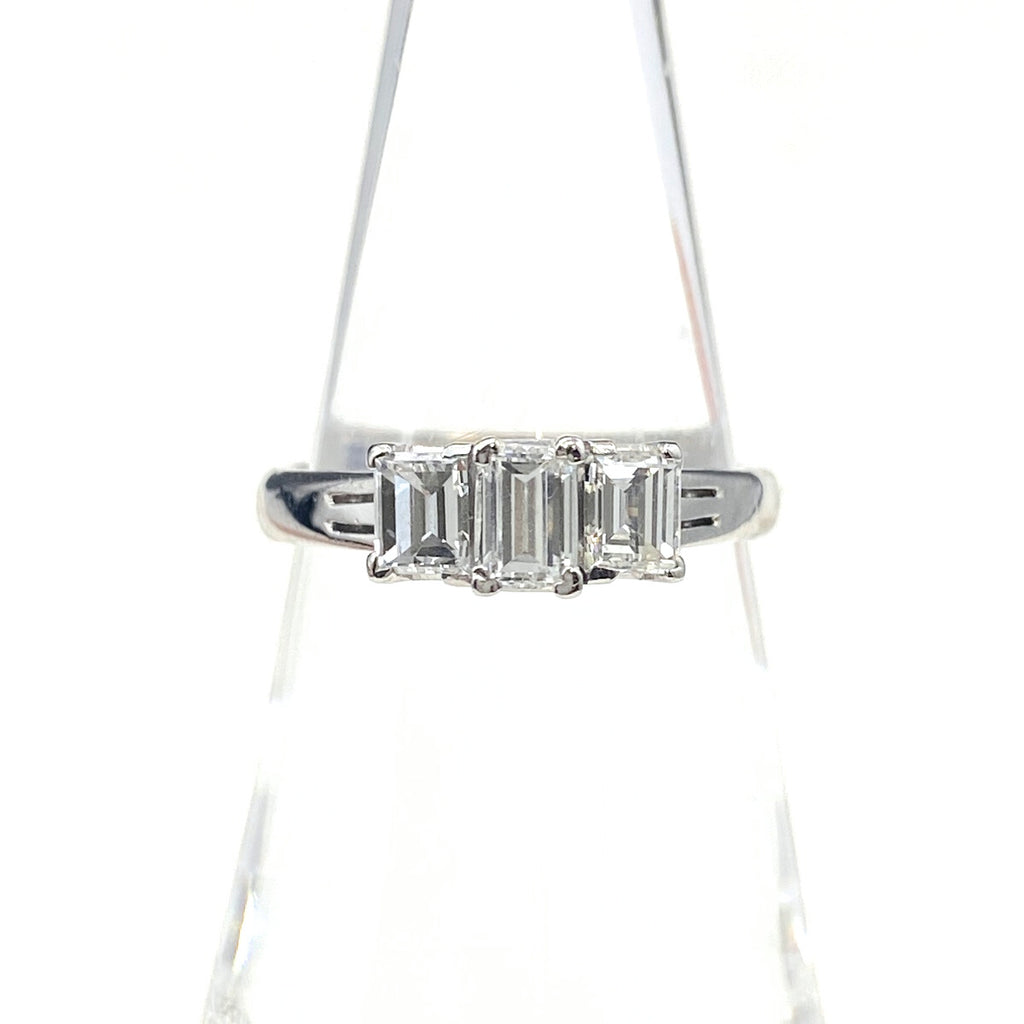 ダイヤモンド デザインリング プラチナ 指輪 リング 11号 Pt900 ダイヤモンド レディース 【中古】nbjwl