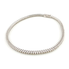 テニス ブレスレット 腕輪 メレダイヤ ブレスレット K18 ダイヤモンド レディース 【中古】nbjwl