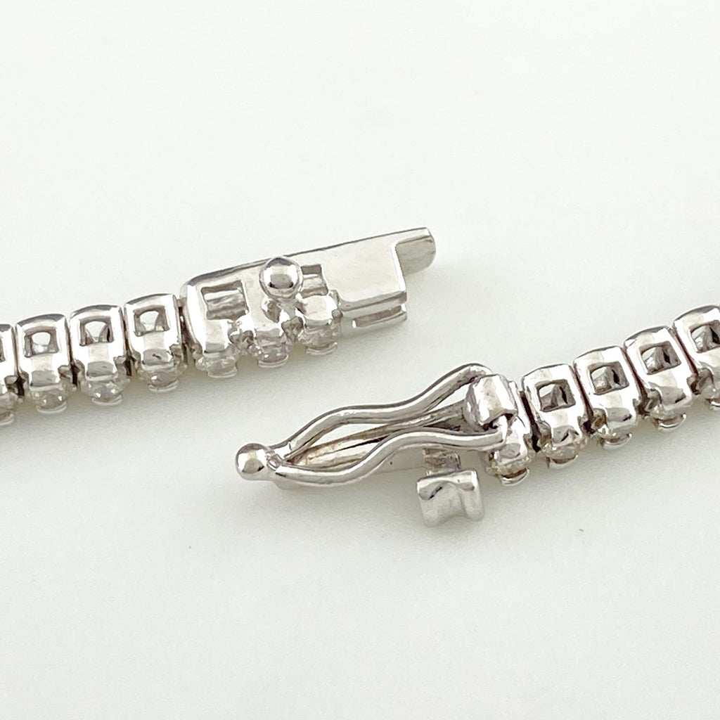 テニス ブレスレット 腕輪 メレダイヤ ブレスレット K18 ダイヤモンド レディース 【中古】nbjwl