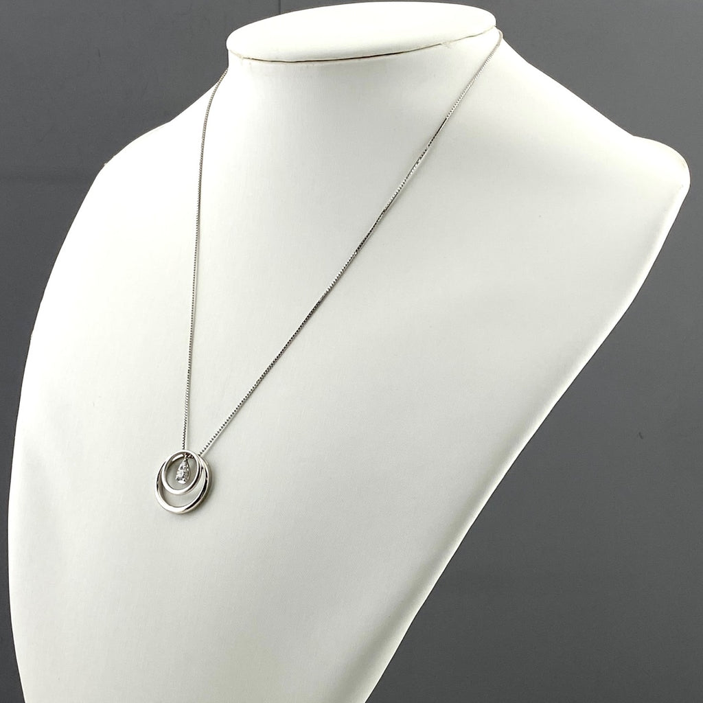 メレダイヤ デザインネックレス プラチナ ペンダント ネックレス Pt900 Pt850 ダイヤモンド レディース 【中古】nbjwl