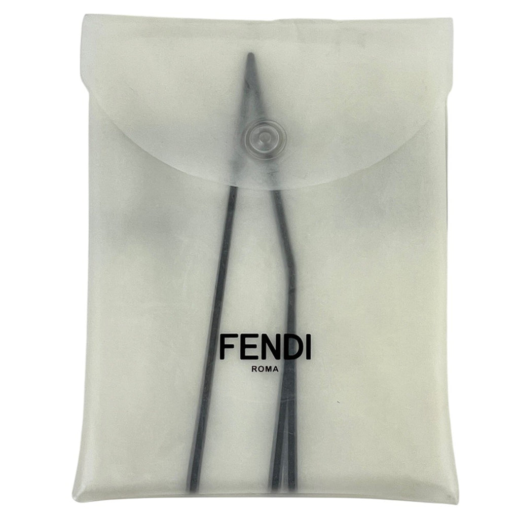 フェンディ ピーカブー アイシーユー ミディアム ハンドバッグ 2WAY ショルダーバッグ マーブル ハンドバッグ ファブリック ネイビー マルチカラー 8BN321 レディース 【中古】brbag