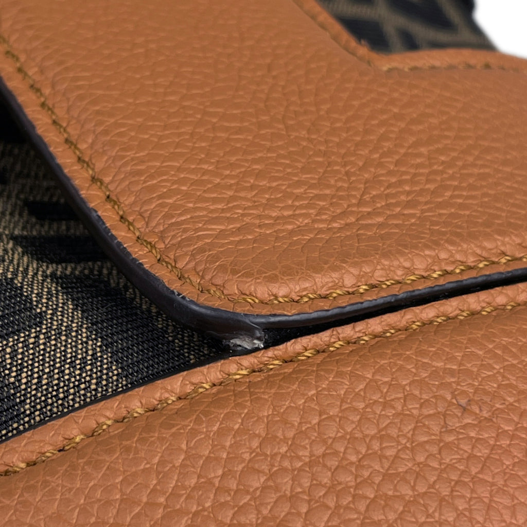 フェンディ ズッカ柄 ハンドバッグ 2WAY ショルダーバッグ 巾着 ハンドバッグ キャンバス ブラウン レディース 【中古】brbag