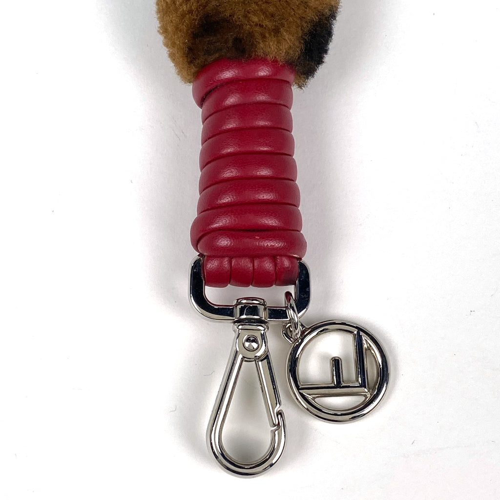 フェンディ ズッカ柄 ショルダーストラップ 肩掛け ショルダーストラップ ファブリック レザー ブラウン レッド レディース 【中古】brbag