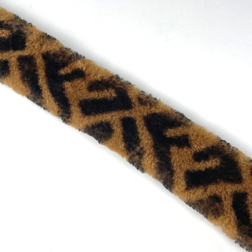 フェンディ ズッカ柄 ショルダーストラップ 肩掛け ショルダーストラップ ファブリック レザー ブラウン レッド レディース 【中古】brbag