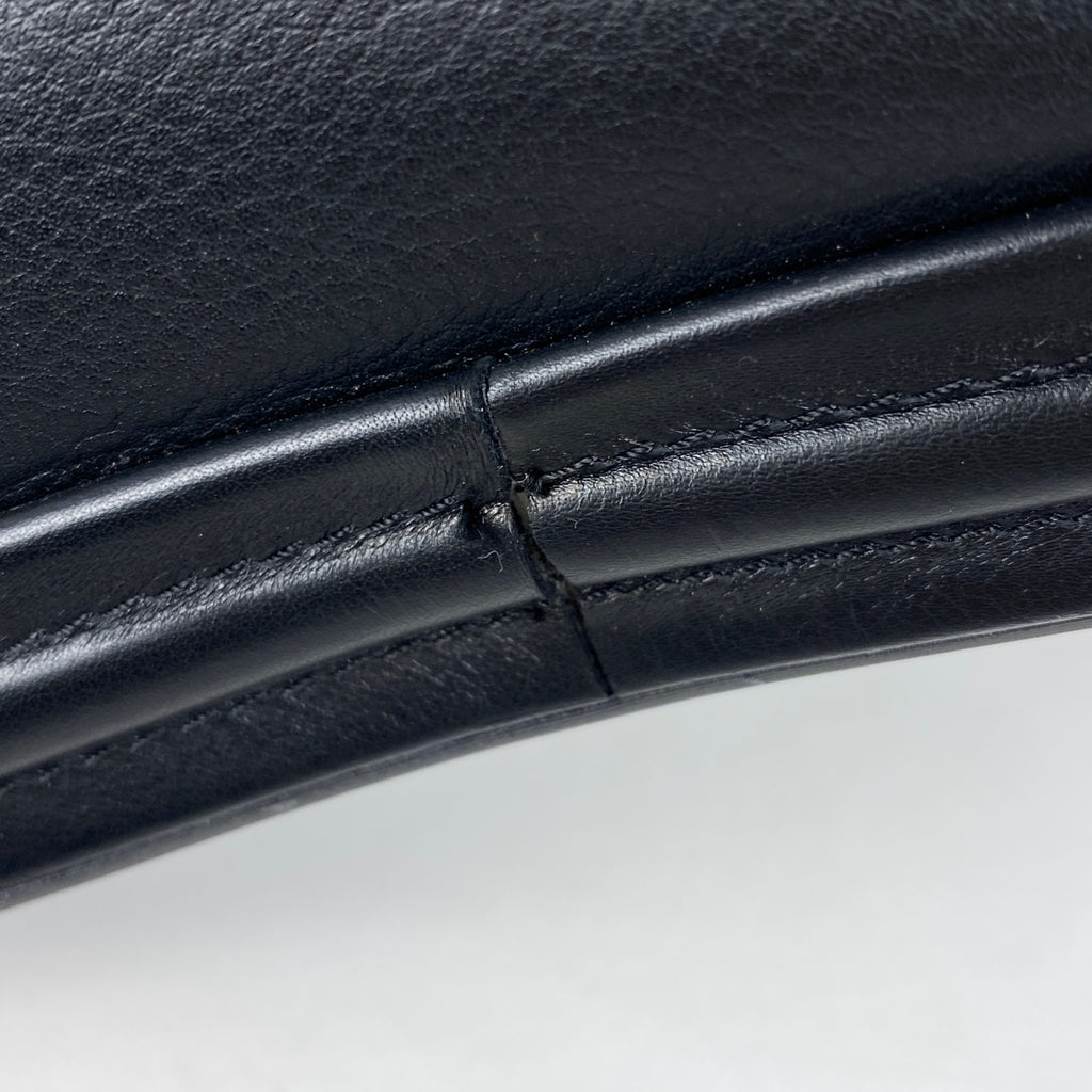 フェンディ ロゴ サンダル フラットサンダル 靴 サンダル レザー ブラック レディース 【中古】brapp