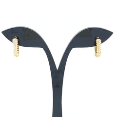 メレダイヤ デザインピアス YG イエローゴールド ピアス K18 ダイヤモンド レディース 【中古】nbjwl