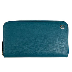 グッチ インターロッキングG 長財布 ラウンドファスナー ラウンドジップ 長財布 レザー グリーン 449347 レディース 【中古】brbag