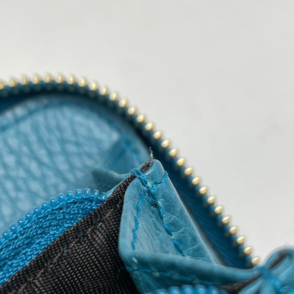 グッチ インターロッキングG 長財布 ラウンドファスナー ラウンドジップ 長財布 レザー グリーン 449347 レディース 【中古】brbag