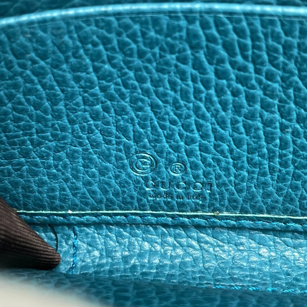 グッチ インターロッキングG 長財布 ラウンドファスナー ラウンドジップ 長財布 レザー グリーン 449347 レディース 【中古】brbag
