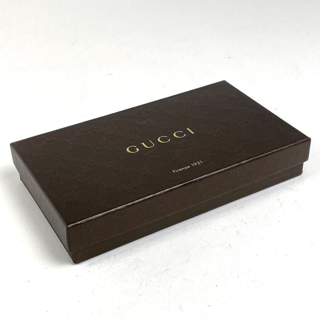 グッチ インターロッキングG 長財布 ラウンドファスナー ラウンドジップ 長財布 レザー グリーン 449347 レディース 【中古】brbag