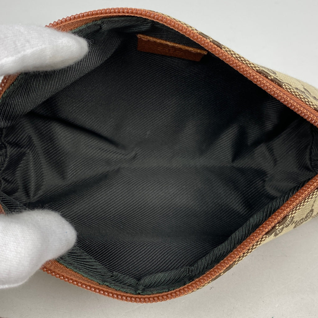 グッチ GG柄 ハンドバッグ アクセサリーポーチ ハンドバッグ GGキャンバス ブラウン 103399 レディース 【中古】brbag
