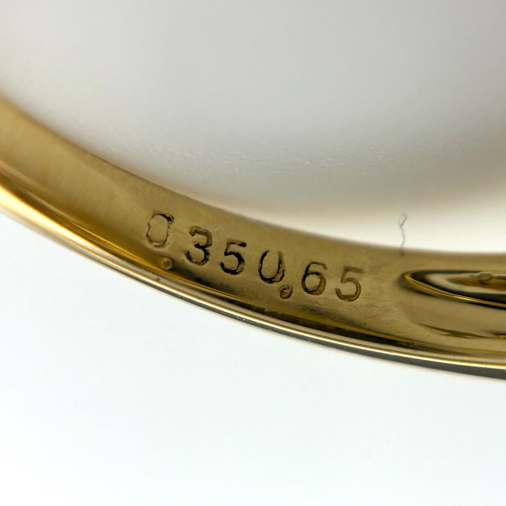 メレダイヤ デザインリング YG イエローゴールド 指輪 リング 11号 K18 ダイヤモンド レディース 【中古】nbjwl