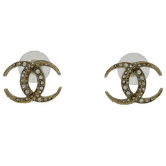 シャネル ココマーク ラインストーン ピアス GP ゴールド レディース ブランドアクセサリー 【中古】bracc