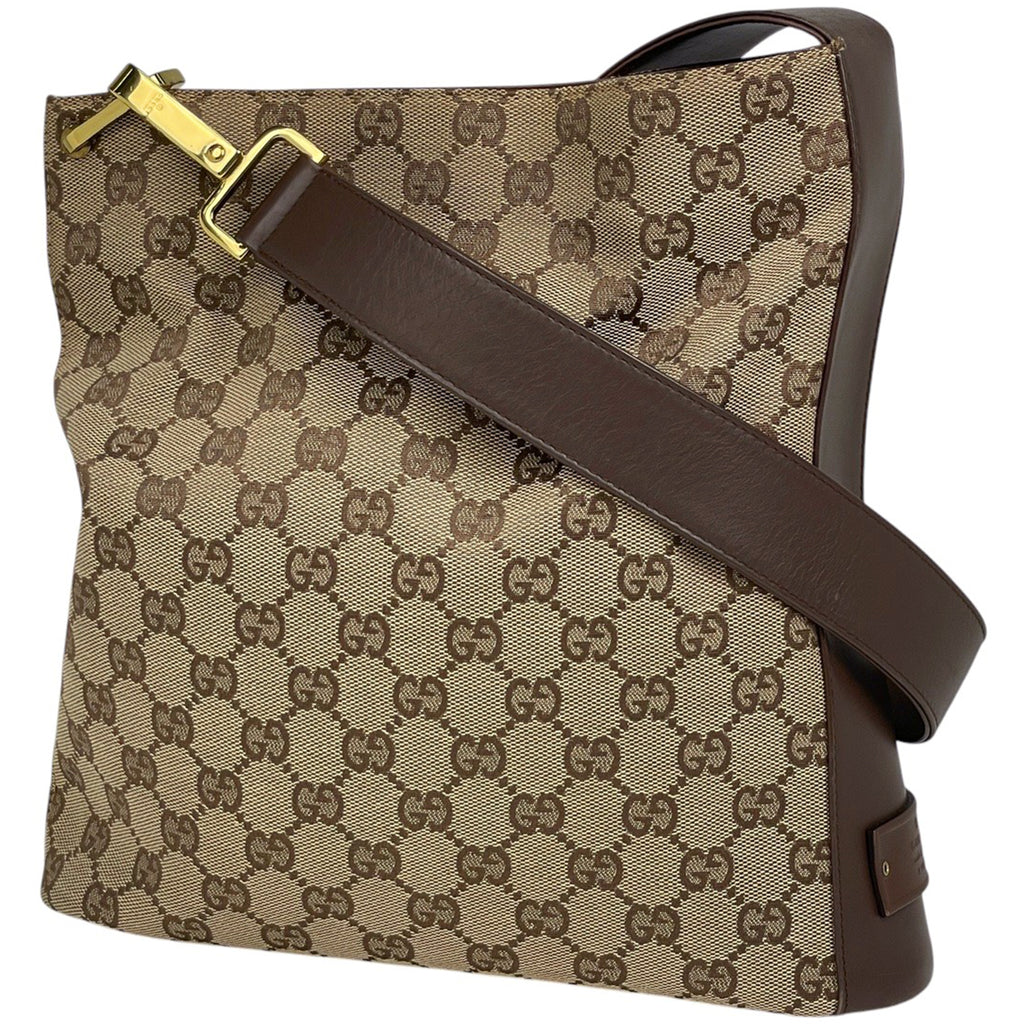 グッチ GG柄 ショルダーバッグ 斜め掛け ショルダーバッグ GGキャンバス ベージュ ブラウン レディース 【中古】brbag