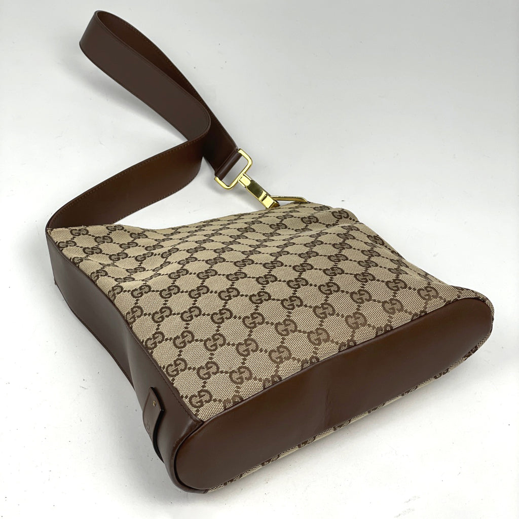グッチ GG柄 ショルダーバッグ 斜め掛け ショルダーバッグ GGキャンバス ベージュ ブラウン レディース 【中古】brbag