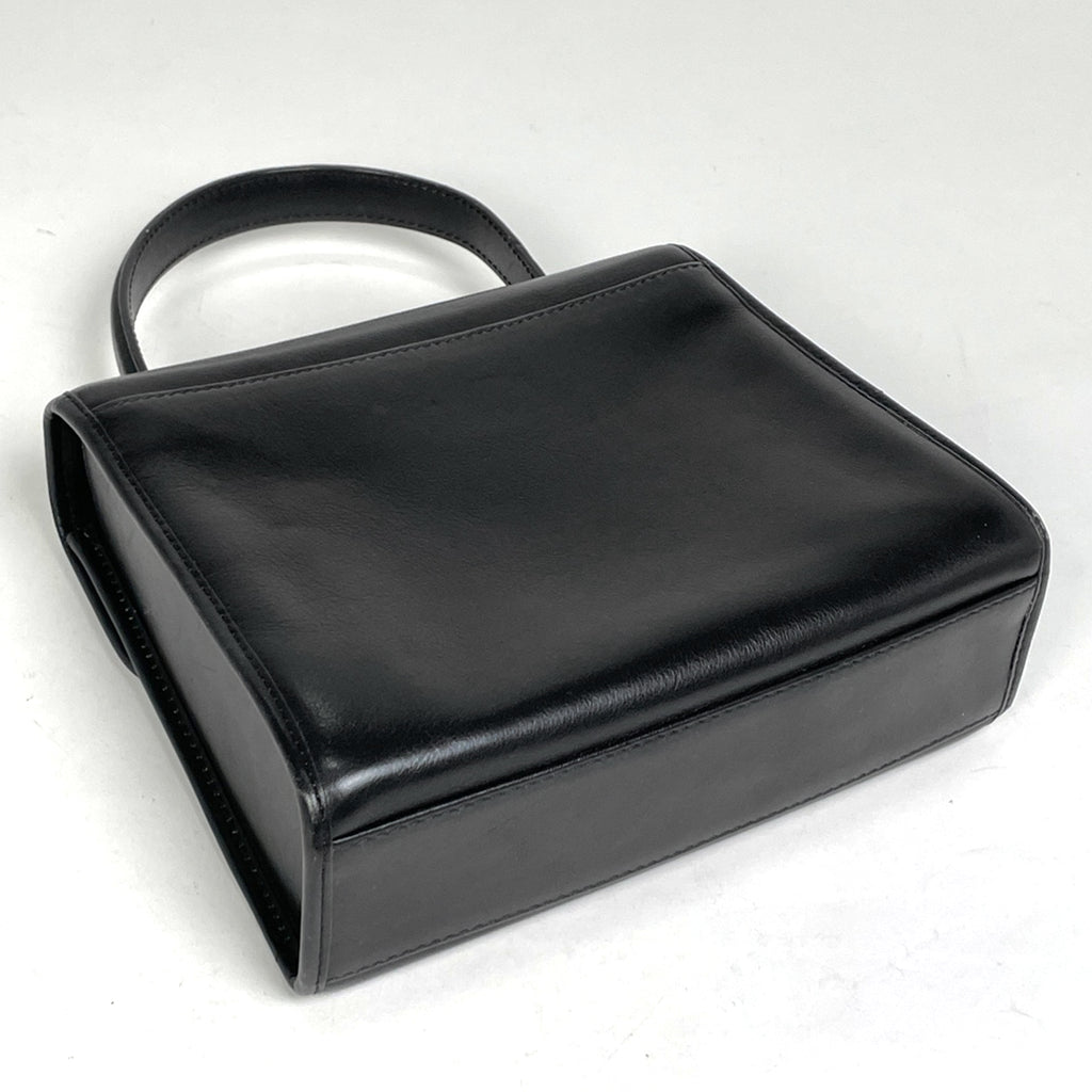 セリーヌ ロゴ ハンドバッグ 2WAY ショルダーバッグ ハンドバッグ レザー ブラック レディース 【中古】brbag