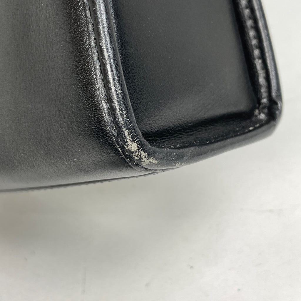 セリーヌ ロゴ ハンドバッグ 2WAY ショルダーバッグ ハンドバッグ レザー ブラック レディース 【中古】brbag