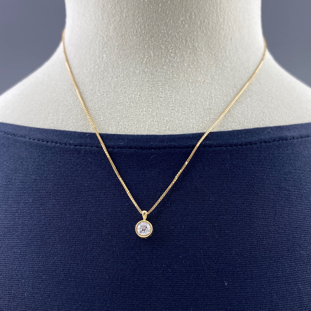 ダイヤモンド デザインネックレス YG イエローゴールド ペンダント ネックレス K18 ダイヤモンド レディース 【中古】nbjwl