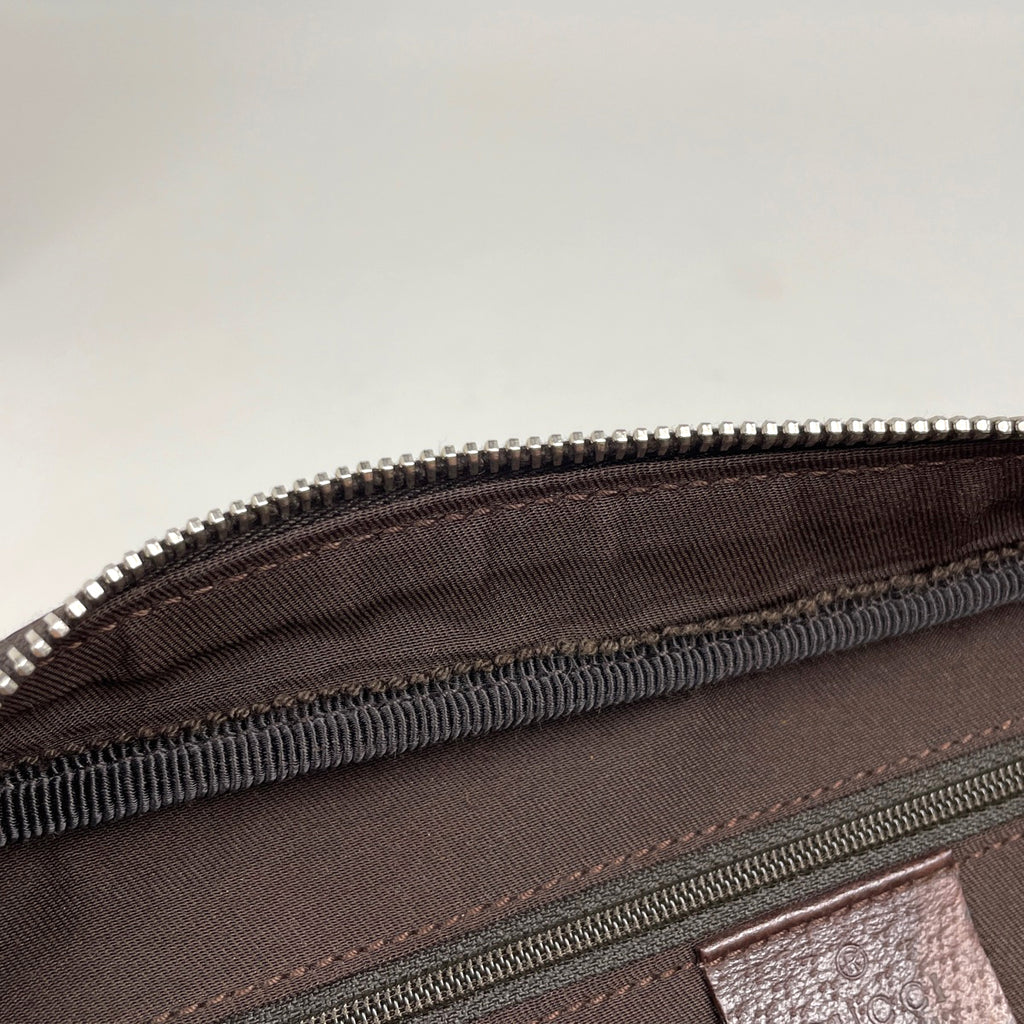 グッチ GG柄 ショルダーバッグ シェリーライン ウェブ ショルダーバッグ GGキャンバス ブラウン 145814 レディース 【中古】brbag