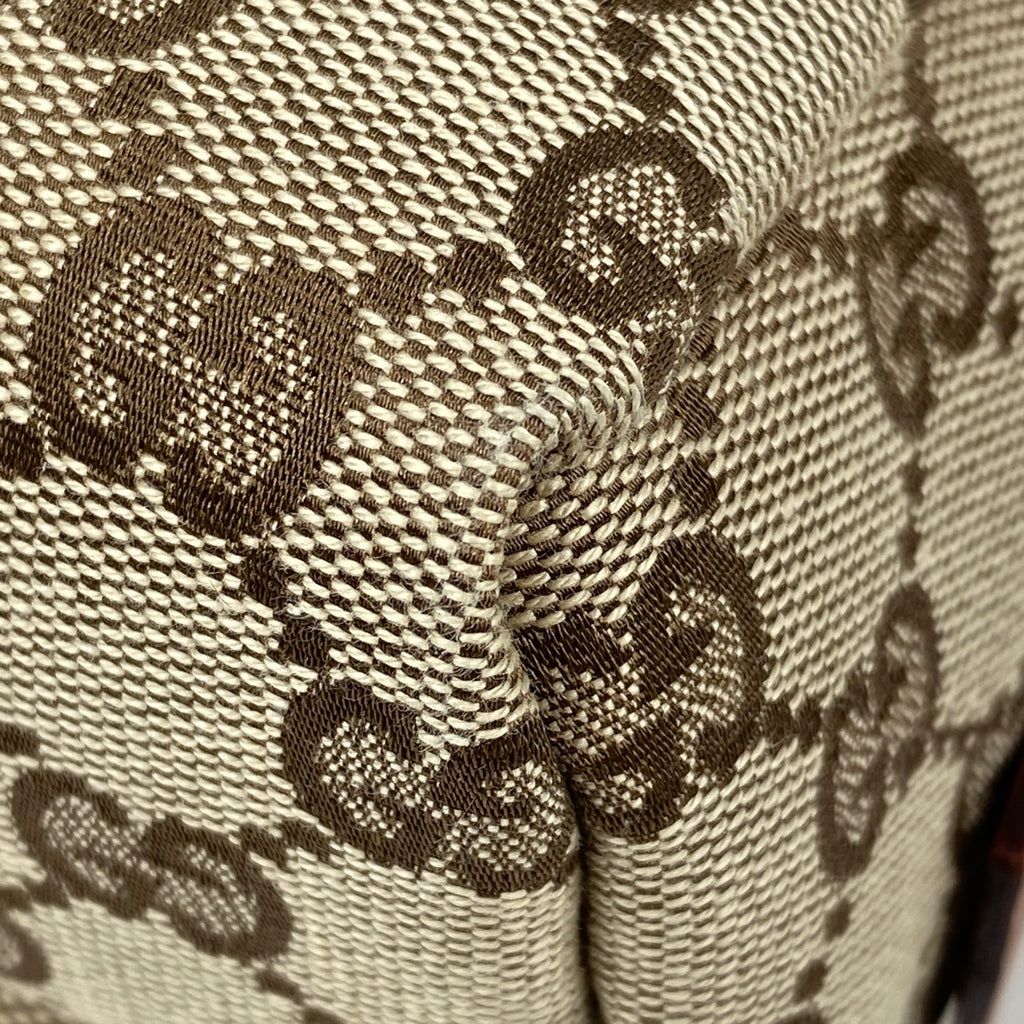 グッチ GG柄 ハンドバッグ ミニ ポーチ ハンドバッグ GGキャンバス ブラウン 124542 レディース 【中古】brbag